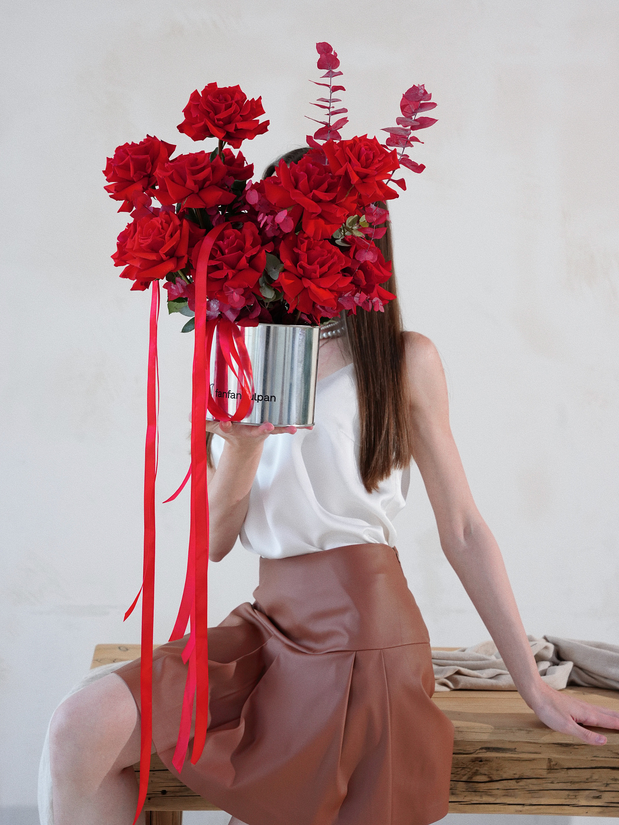 Авторская композиция из роз Богема